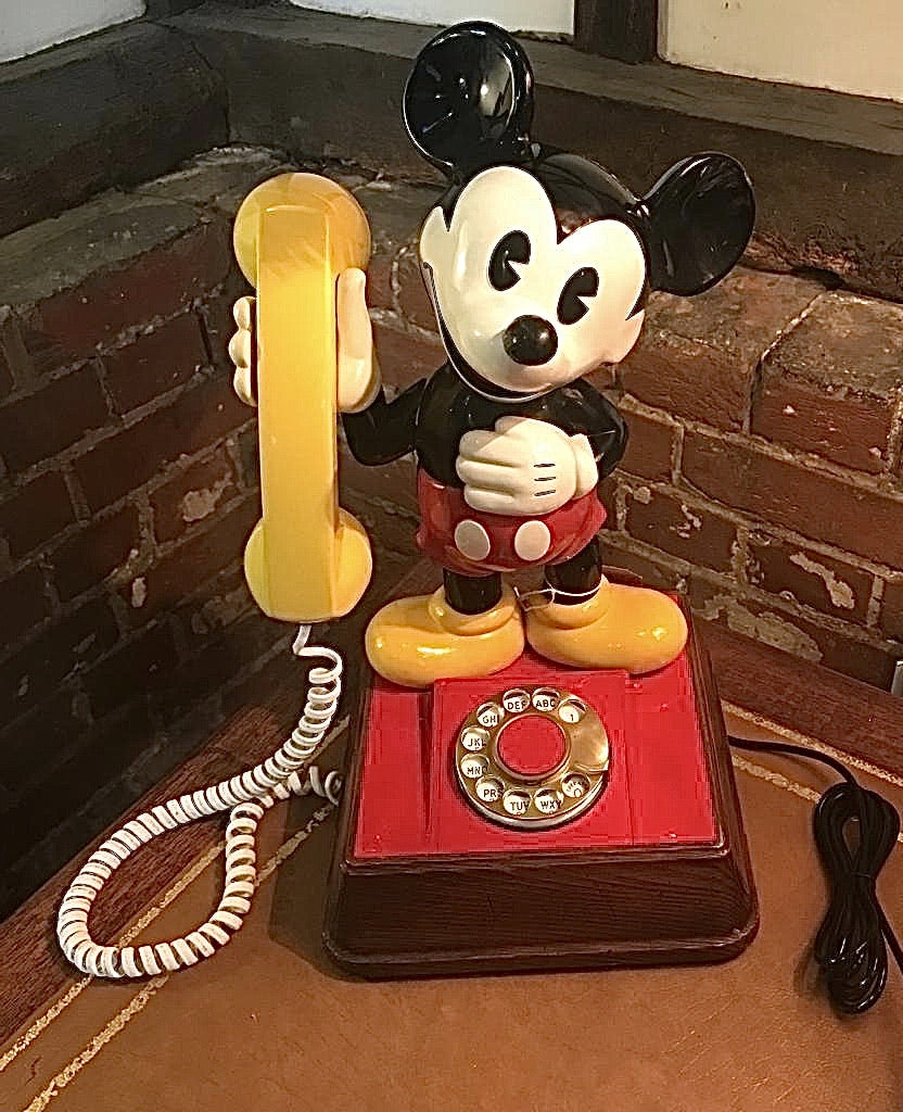 Mickey mouse toy phone 2024 1980s