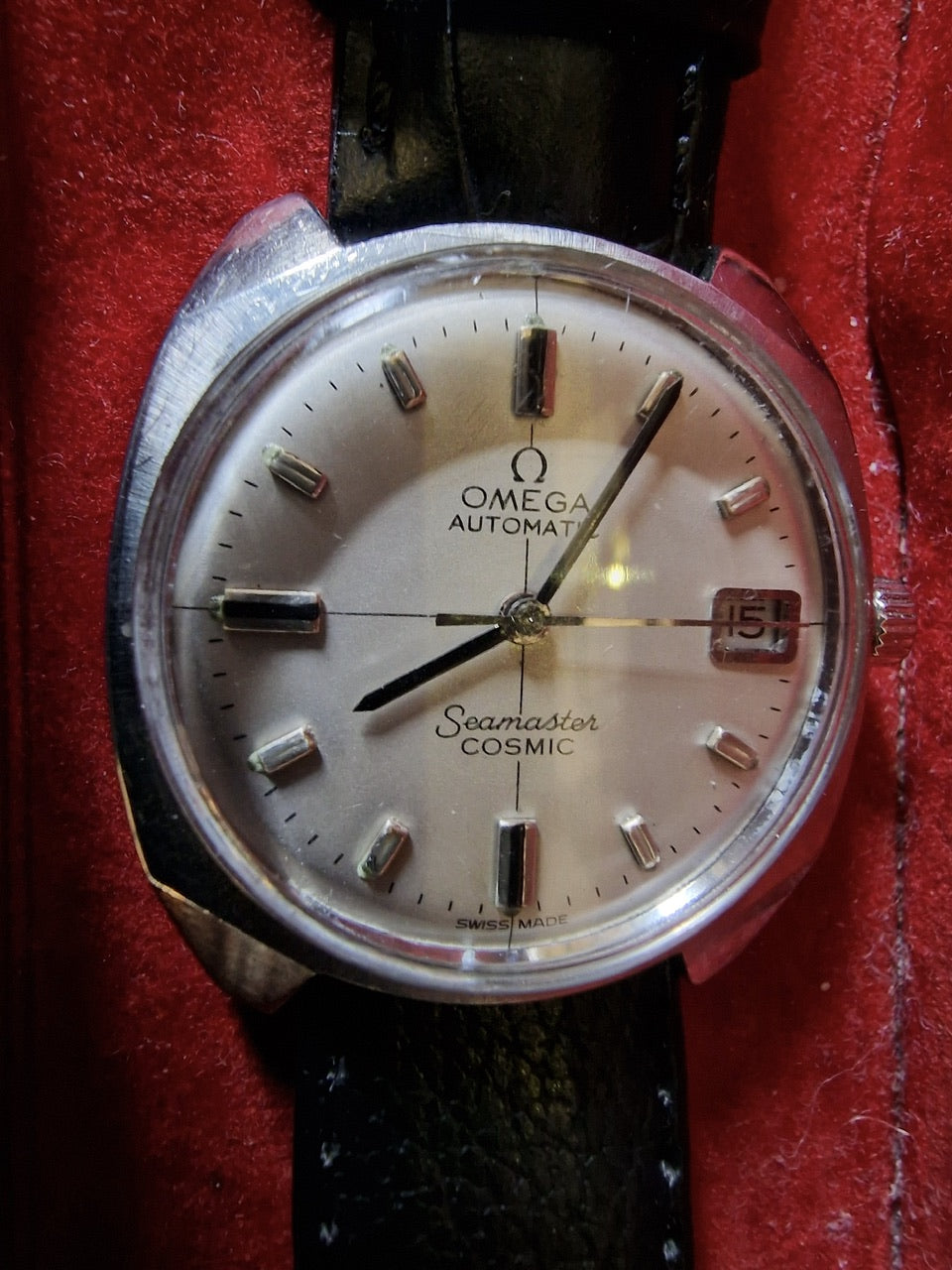 Omega automatic 2025 seamaster cosmic