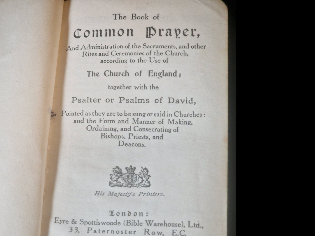 Common Prayer Book