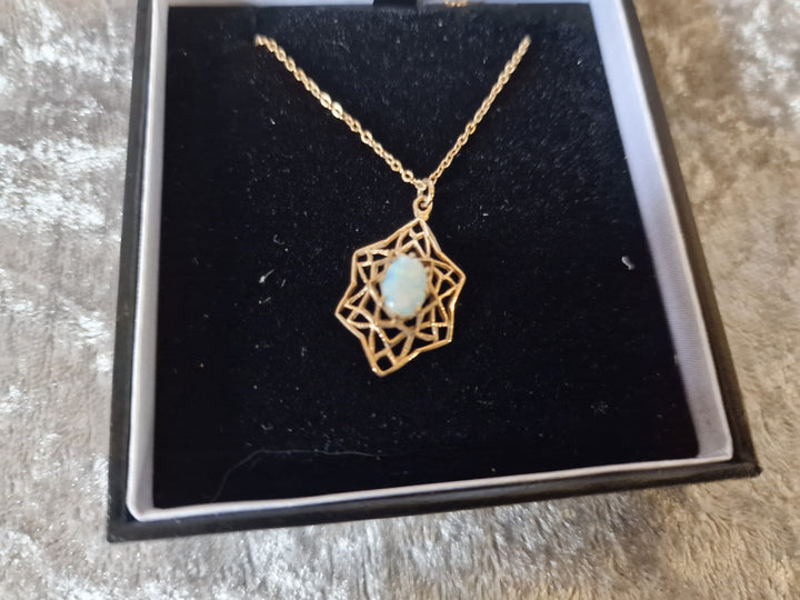 Gold And Opal Pendant