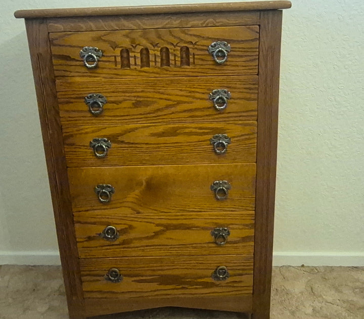 Vintage Solid Oak Chest