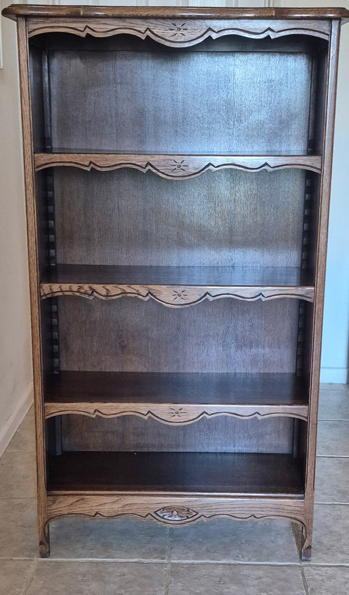 French Oak Open Bookcase