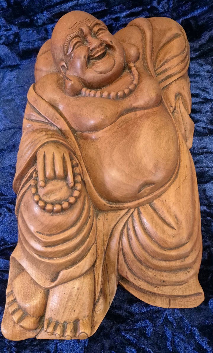 Hand Carved Wooden Budha