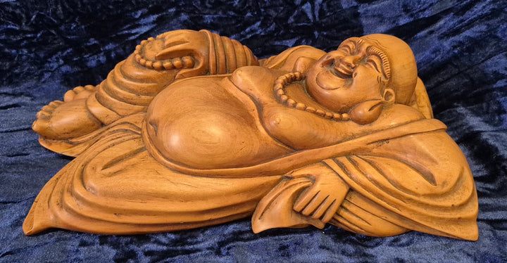 Hand Carved Wooden Budha